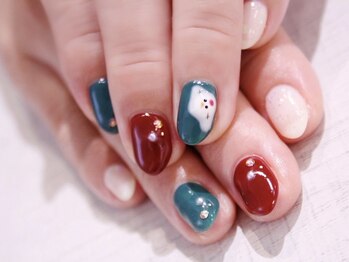 ラルネイル 大宮(Lull. nail)/*Xmas*雪だるまart*