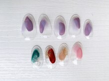 ロア ネイル(Loa_Nail)/ぬりかけニュアンスネイル