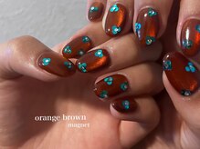 アントレッド(entraide)/オレンジブラウンマグネット