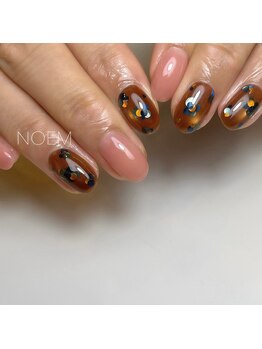 ブラウン×ホロフラワー