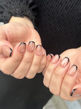 ネイルズシャトン/マグネットベース◆フレンチ