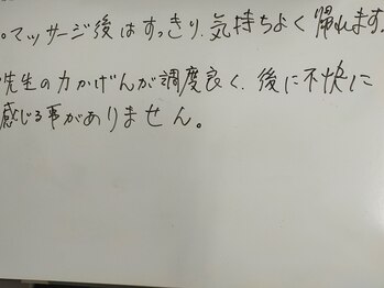 いのくち接骨院/お客様の声