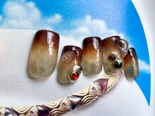 ゆびノさき/ブラウンニュアンス