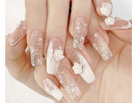 フラワーミラーネイル