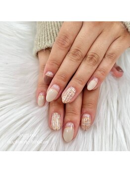 はあとねいる 八戸日計店/☆お客様ツイードネイル☆