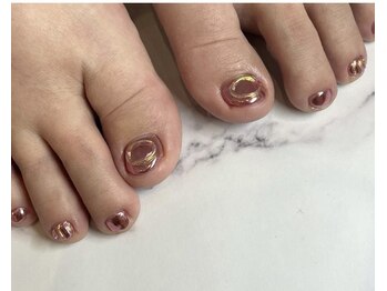 ネイルクイックオアシス ペリエ千葉店/フットジェルコース+アート