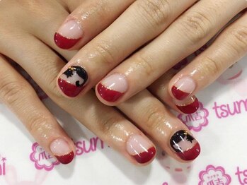 ネイルサロン 爪吉/ちら見え♪猫ちゃん☆