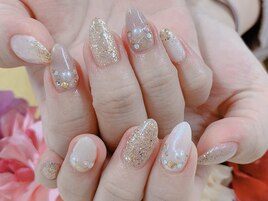【ほり】キラキラネイル