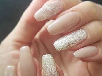 ネイリックス アヴェニール(NAILX avenir)/バレリーナスタイル×大理石