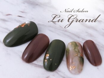 ルグラン(LU GRAND)/カーキ×ブラウン