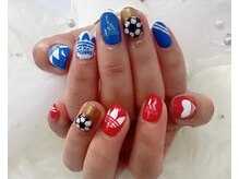 ジェー エス シー ネイル(J.S.C.nail)/サッカーネイル/手書きアート