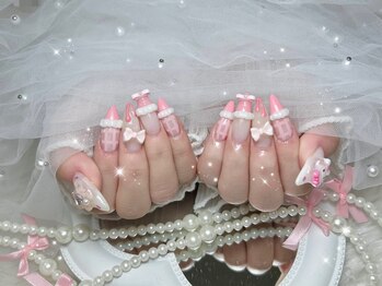ベルグローアルファネイル(BELLE GROW ALPHA NAIL)/今流行り☆フリルネイル