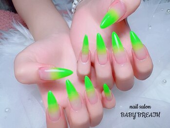 ベイビーブレス(BABY BREATH)/長さだし10本＋グラデーション