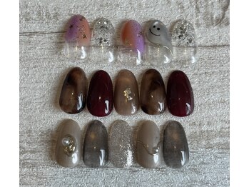 ネイルサロン エムズ(Nail Salon M's)の写真/パラジェル導入店!地爪を労わりながらネイルを楽しめる♪ギャラクシーネイル導入[お写真:￥7300コース]