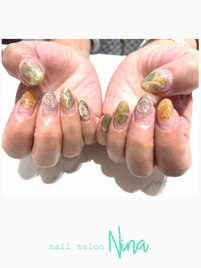 天然石風ネイル