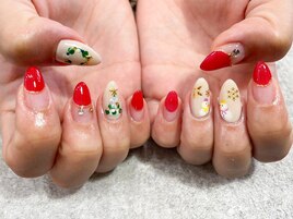 クリスマスネイル