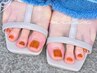 【フット】ボリュームコース☆ミラー/マグネット/フラッシュネイル￥9500