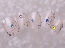 お花カラフルストーン8980円