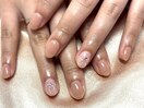 ちゅるんネイル/ベージュネイル