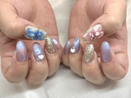 きゃらくたー3dネイル