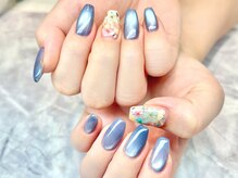 ネイルサロン オー(Oh!)/うる艶マグネット×フラワー