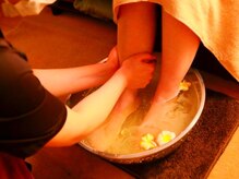 つくばの隠れ家リラクゼーションアンドビューティーサロン あさひ/人気のフットバスでポカポカ♪