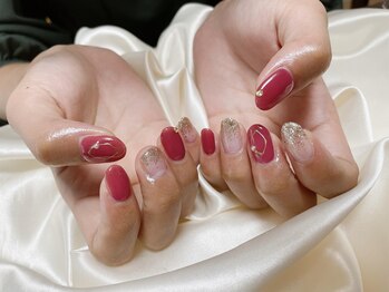 キキネイル たまプラーザ店(kikinail)/9月定額Aコース フレームネイル