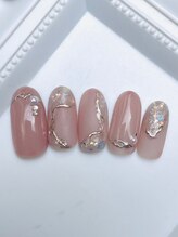 ネイルファクトリー 横浜ベイクォーター店/オーロラホロデザイン &nbsp;¥11000