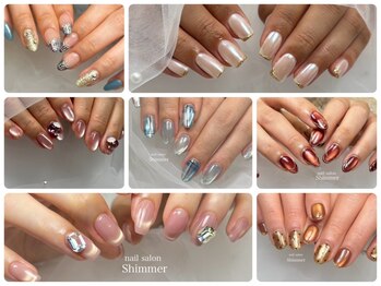 シマー(Shimmer)の写真/ご新規様付け替えオフ無料★豊富なカラーをご用意!大人気enoiフラッシュ¥8300/マグネット¥9400♪長さだしOK