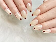 ルルネイル(Rurunail)/ホワイトパウダーハートホロ