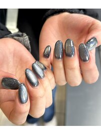 しっとりツヤツヤ＊ネイビーマグ