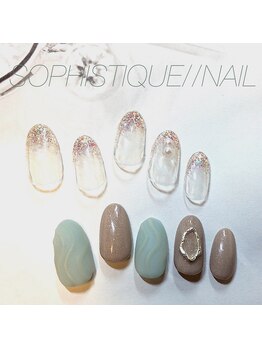 ソフィスティーク(SOPHISTIQUE)/ふわふわソファでネイル施術♪