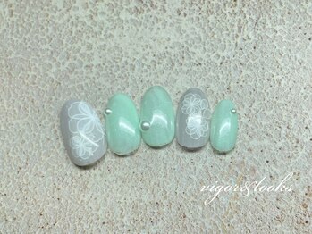 ヴィガー アンド ルックス 白金 目黒(Vigor&Looks)/綺麗め フラワー パステル