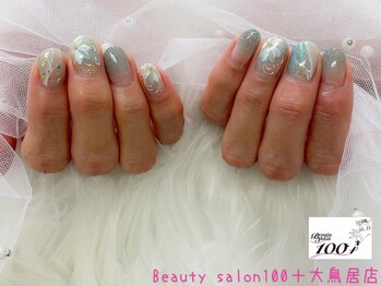 手描きフラワー