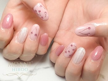 モアニヒロオ 広尾駅前店(MOANI Hiroo)/春満開さくらんぼネイル