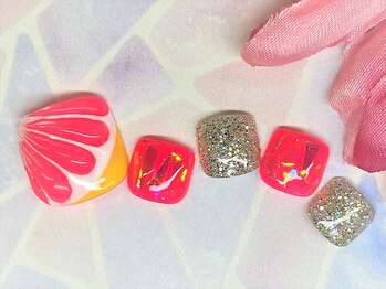 アルセア 上野御徒町店(Alcea)/オレンジ フルーツネイル 果物