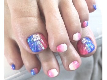 マーメイドネイル フット Pg ヘアーアンドネイル ルシア Hair Nail Lucia のフォトギャラリー ホットペッパービューティー