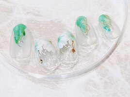 フラワー+ニュアンスフレンチ