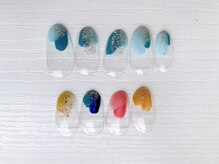 ロア ネイル(Loa_Nail)/ぬりかけニュアンスネイル