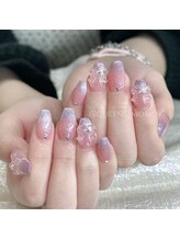 クイーンズビューティーサロン 新宿本店(Queen's beauty salon)/長さだし　リボン　パラジェル