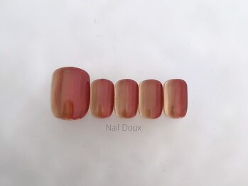 ネイル ドゥ 岡山駅前店(Nail Doux)/ブラウンフットネイル