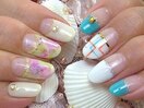 おすすめ　夏ネイルアート7100円