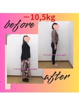 スーパースリムダイエット茅ヶ崎 茅ヶ崎整体院/3ヵ月－10,5ｋｇ減ダイエット♪