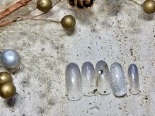 テテネイル(tete.nail)/美曲ミラーストーン×杢グレー