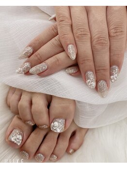 ハンド＆フットお揃いデザイン