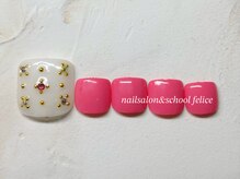 フェリーチェ(nail salon＆school felice)/フットネイル/定額制9900円/瑞江