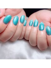アートネイル ギャラリー(Art nail Gallery)/うるつやターコイズマグ
