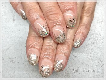 プチムトン 鶯谷店(petit mouton)/【シルバーラメグラデーション】