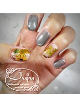 ジュジュ(Juju)/絵画ネイル　ゴッホのひまわり