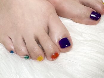 ヒールネイル(heal nail)/foot ちゅるんcolorful~